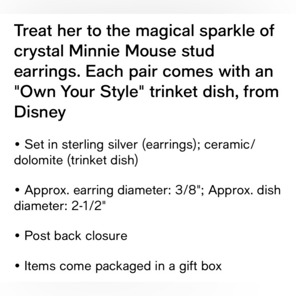 Last Set! 🎠New Disney Minnie Mouse Earrings Gift Set, Pink - Picture 6 of 10